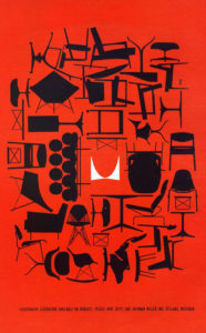Red and Black poster Ad for Herman Miller.