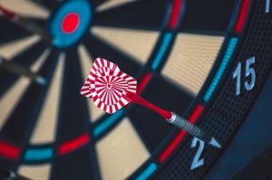 Don't miss the mark - A dart on the dart board