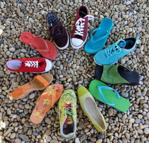Multiple shoes, in multiple colors